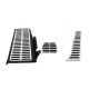 Πεντάλ Αλουμινίου Κουμπωτά Και Footrest Για VW Passat B6 05-10 / Passat B7 10-14 / Passat CC Αυτόματα Σετ 3 Τεμάχια KPVW02