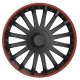 Τάσια Τροχών Αυτοκινήτου 15" Crystal 101300 RΟ Μαύρο CBX 4 τεμάχια