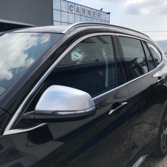 Καπάκια Καθρεφτών Για Bmw X1 F48 15+, 2 F45/F46 14+ Brushed Aluminium 2 Τεμάχια
