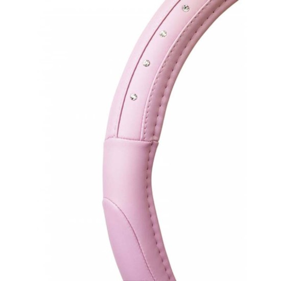 Κάλυμμα Tιμονιού \'\'Pink Diamonds\'\' Ροζ Με Στρας Medium 37-39cm