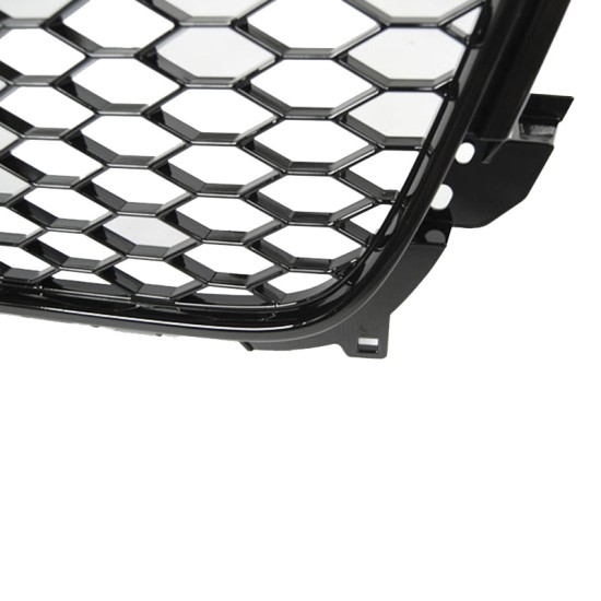 Μάσκα Για Audi A4 B8 11-15 RS4 Look Κυψελωτή Γυαλιστερό Μαύρο 1 Τεμάχιο