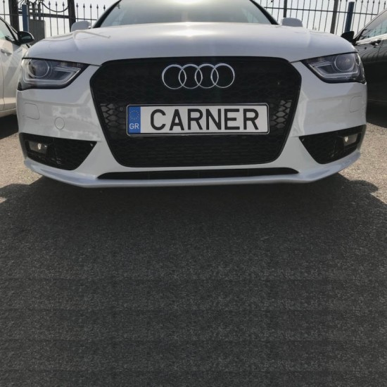 Μάσκα Για Audi A4 B8 11-15 RS4 Look Κυψελωτή Γυαλιστερό Μαύρο 1 Τεμάχιο