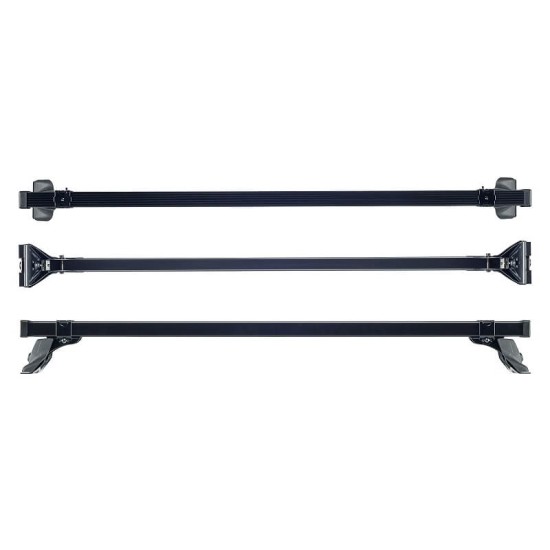Μπάρες Οροφής Σιδερένιες CRUZ Cargo Xpro-140cm 923-210 Σετ Με Πόδια Για Ford Transit Custom H2 13+ 3 Τεμάχια Με Extra 2 T-Track Κανάλι Τοποθέτησης