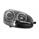 Μπροστινά Φανάρια Set Για Vw Golf V (5) 03-08 Projectors GTI / R32 Look Μαύρα H7/H7 Με Μοτέρ & E-Mark Carner