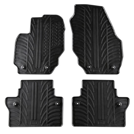 Πατάκια Αυτοκινήτου Gledring 0389 Volvo V70 2007- / XC70 2008- Μαύρο 4 Τεμάχια