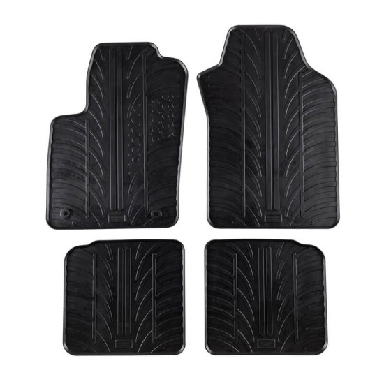 Πατάκια Αυτοκινήτου Gledring 0372 Lancia Ypsilon 2011- Μαύρο 4 Τεμάχια
