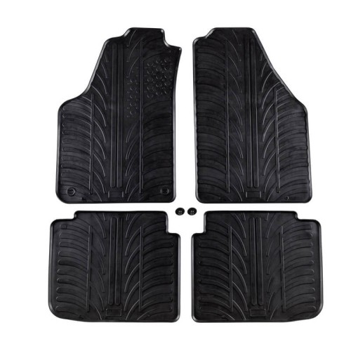 Πατάκια Αυτοκινήτου Gledring 0373 Lancia Musa 2007- / Fiat Idea 2006- Μαύρο 4 Τεμάχια