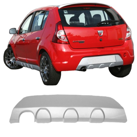 Diffuser Πίσω Προφυλακτήρα Για Dacia Sandero 08-12 Από Abs Πλαστικό 1 Τεμάχιο