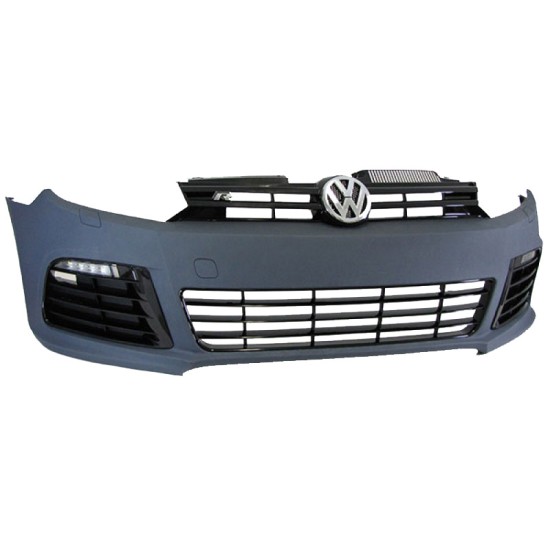 Μπροστινός Προφυλακτήρας Για VW Golf VI (6) 08-11 R20 Look Με DRL