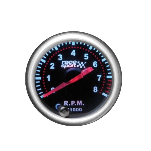 Στροφόμετρο R.P.M. Racesport Mirror Look Φιμέ 52mm Με 7 Χρώματα