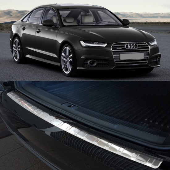 Προστατευτικό Πίσω Προφυλακτήρα Για Audi A6 C7 15-18 Από Ανοξείδωτο Ατσάλι (Steel)