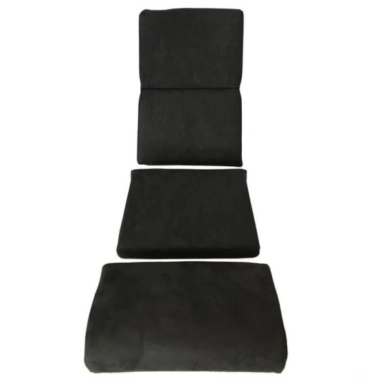 Καθίσματα Bucket Race Κουβάδες Suede Alcantara Μαύρο Ζευγάρι 2 Τεμαχίων
