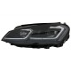 Μπροστινά Φανάρια Set Για Vw Golf VII (7) 12-17  Look 7.5 GTI Μαύρα/ Ασημί Γραμμή H7 Με Μοτέρ Carner