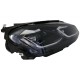 Μπροστινά Φανάρια Set Για Vw Golf VII (7) 12-17  Look 7.5 GTI Μαύρα/ Ασημί Γραμμή H7 Με Μοτέρ Carner