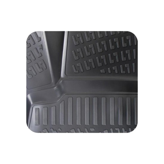 Πατάκια Σκαφάκια 3D Από Λάστιχο TPE Για Mercedes W176/W177/Β-CLΑSS W246/CLΑ/GLA  Rizline 4 Τεμάχια Μαύρα