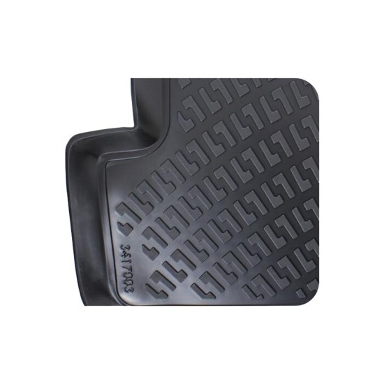 Πατάκια Σκαφάκια 3D Από Λάστιχο TPE Για Mercedes W176/W177/Β-CLΑSS W246/CLΑ/GLA  Rizline 4 Τεμάχια Μαύρα