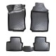 Πατάκια Σκαφάκια 3D Από Λάστιχο TPE Για Opel Vectra Β 1998-2002 Rizline 4 Τεμάχια Μαύρα