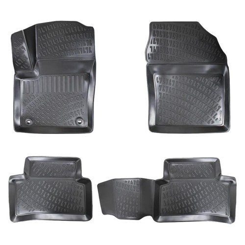 Πατάκια Σκαφάκια 3D Από Λάστιχο TPE Για Toyota C-ΗR 2WD Rizline 4 Τεμάχια Μαύρα