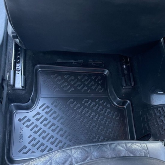 Πατάκια Σκαφάκια 3D Από Λάστιχο TPE Για VW Golf 7 VII/T-Roc/Leon 5F /  Audi A3 8V/Audi Q2/Skoda Karoq Rizline 4 Τεμάχια Μαύρα