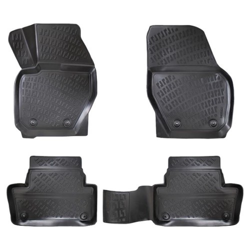 Πατάκια Σκαφάκια 3D Από Λάστιχο TPE Για Volvo ΧC-60 09-17/ΧC-70 2010- Rizline 4 Τεμάχια Μαύρα