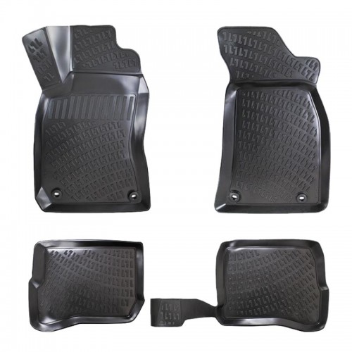 Πατάκια Σκαφάκια 3D Από Λάστιχο TPE Για Audi A4 1996-2000 Rizline 4 Τεμάχια Μαύρα