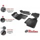 Πατάκια Σκαφάκια 3D Από Λάστιχο TPE Για Audi A4 1996-2000 Rizline 4 Τεμάχια Μαύρα