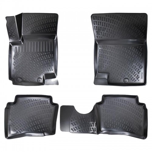 Πατάκια Σκαφάκια 3D Από Λάστιχο TPE Για Hyundai I20 2008-2014 Rizline 4 Τεμάχια Μαύρα