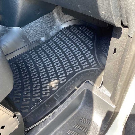 Πατάκια Σκαφάκια 3D Από Λάστιχο TPE Για Mercedes Vito W447 2014- RL117500 /Viano 2014- Rizline 3 Τεμάχια Μαύρα