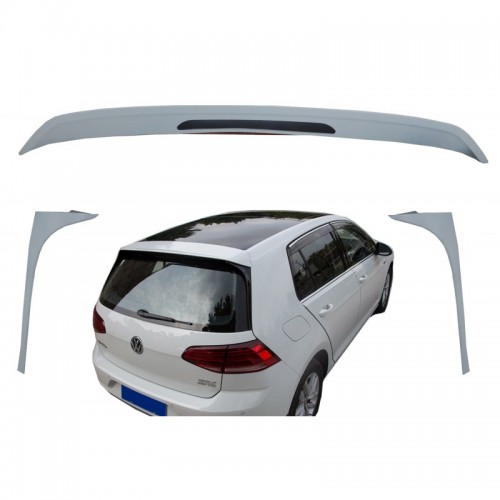 Αεροτομή Οροφής Για Vw Golf VII (7) 12-20 GTI Look 3 Τεμάχια Από Πλαστικό