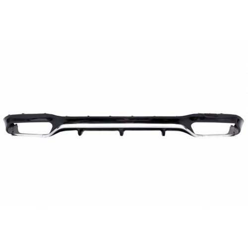 Diffuser Πίσω Προφυλακτήρα Για Mercedes-Benz E-Class W213 16-19 Με Amg Προφυλακτήρα Μαύρο/Χρώμιο