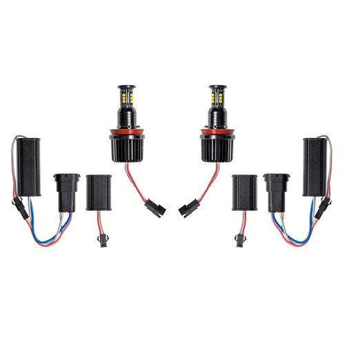 Λάμπες Led Για Angel Eyes Bmw 3 E90 / E92 / 5 E60 / X5 E70 / X6 E71 H8 120W Canbus Λευκές 2 Τεμάχια
