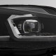 Μπροστινά Φανάρια Set Για Vw Golf 7.5 17-19 Facelift DRL & Dynamic Signal Μαύρα Με Χρώμιο Γραμμή H7 Με Μοτέρ Carner