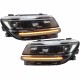 Μπροστινά Φανάρια Set Για Vw Tiguan II mk2 16+ DRL Led Matrix & Led Signal Dynamic R-Line Look H7/H7 Με Μοτέρ Carner