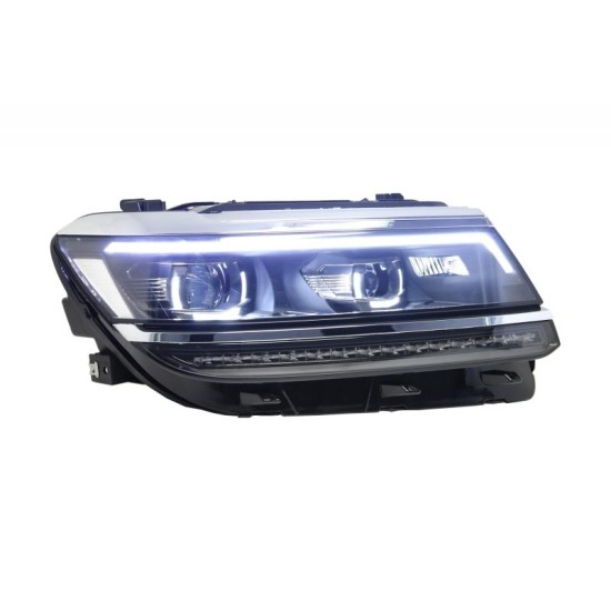 Μπροστινά Φανάρια Set Για Vw Tiguan II mk2 16+ DRL Led Matrix & Led Signal Dynamic R-Line Look H7/H7 Με Μοτέρ Carner