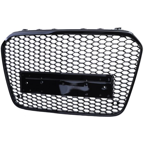 Μάσκα Για Audi A6 4G C7 11-15 RS6 Look Κυψελωτή Γυαλιστερό Μαύρο 1 Τεμάχιο