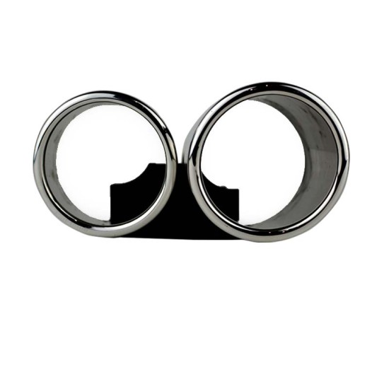 Μπούκες Εξάτμισης Διπλές Για Audi A4 B8 08-15 S4 Look 2 Τεμάχια