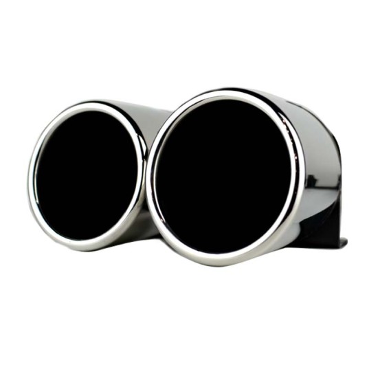 Μπούκες Εξάτμισης Διπλές Για Audi A4 B8 08-15 S4 Look 2 Τεμάχια