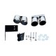 Μπούκες Εξάτμισης Διπλές Για Audi A4 B8 08-15 S4 Look 2 Τεμάχια