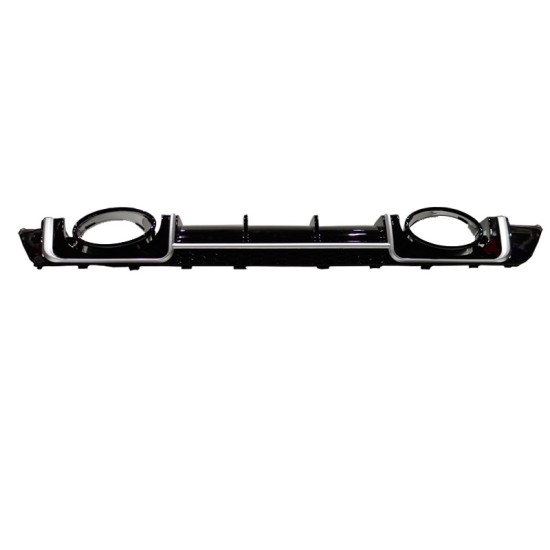 Diffuser Πίσω Προφυλακτήρα Για Audi TT 8S 14+ TTRS Look Με Μπούκες Από Abs Πλαστικό