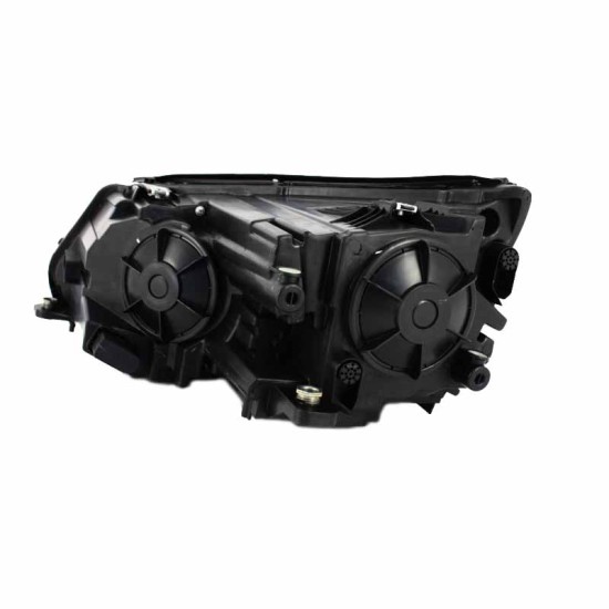Μπροστινά Φανάρια Set Για Vw Tiguan mk1 11-15 DRL Μαύρα H7/H7 Με Μοτέρ  Carner