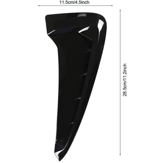 Αεραγωγοί Φτερών Για Bmw X5 F15 13-18 M-Look Χρώμιο / Μαύρο 2 pcs