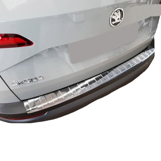 Προστατευτικό Πίσω Προφυλακτήρα Για Skoda Karoq 17+ Από Ανοξείδωτο Ατσάλι (Steel)