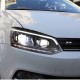 Μπροστινά Φανάρια Set Για Vw Polo 6R/6C 09-17 DRL Passat Matrix Look & Dynamic Φλας Full Led Με Μοτέρ Carner