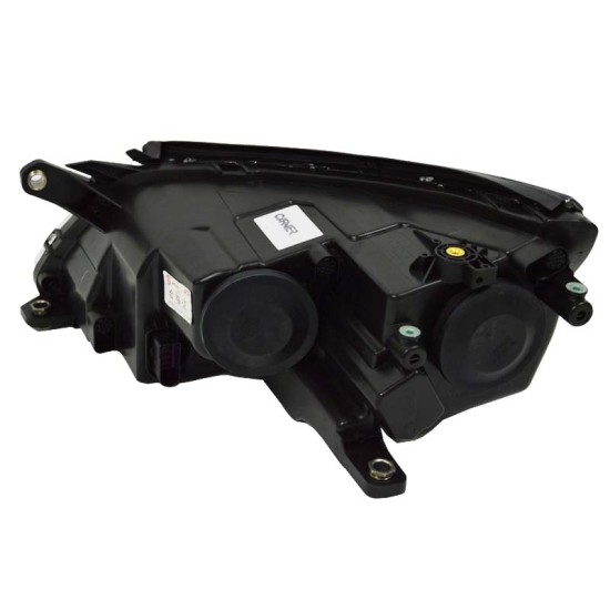 Μπροστινά Φανάρια Set Για Vw Tiguan mk1 07-11 DRL Μαύρα H7/H7 Με Μοτέρ  Carner