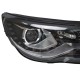 Μπροστινά Φανάρια Set Για Vw Tiguan mk1 07-11 DRL Μαύρα H7/H7 Με Μοτέρ  Carner