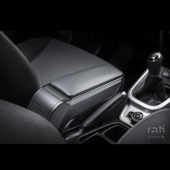 Κονσόλα Χειροφρένου Τεμπέλης Armster S Για Ford Focus 2015-2017 (+Usb+Aux Extension Cable) Μαύρο Χρώμα