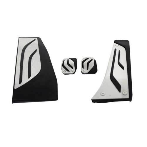 Πεντάλ Αλουμινίου Κουμπωτά Και Footrest Για Bmw F20 11+ , F22 14+ , F30 11+ ,F32 13+ Μη Αυτόματο Σετ 4 Τεμάχια KPBM02
