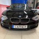 Μπροστινά Φανάρια Set Για Bmw 1 F20 / F21 11-14 LED Angel Eyes Μαύρα H7 Με Μοτέρ Depo