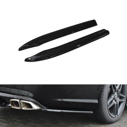 Splitters Πίσω Προφυλακτήρα Δεξιά & Αριστερά Για Mercedes-Benz E-Class W212 09-13 Amg E63 Έκδοση Γυαλιστερό Μαύρο Maxton Design 2 Τεμάχια