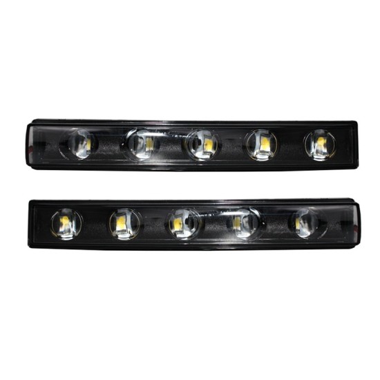 Μασκάκια Φαναριών Με DRL Για Mercedes-Benz G-Class W461/W463 90-15 G55/G65 Amg 4 Τεμάχια